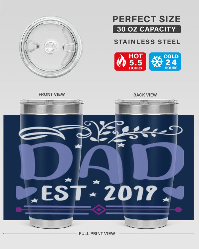 dad est 100#- fathers day- Tumbler