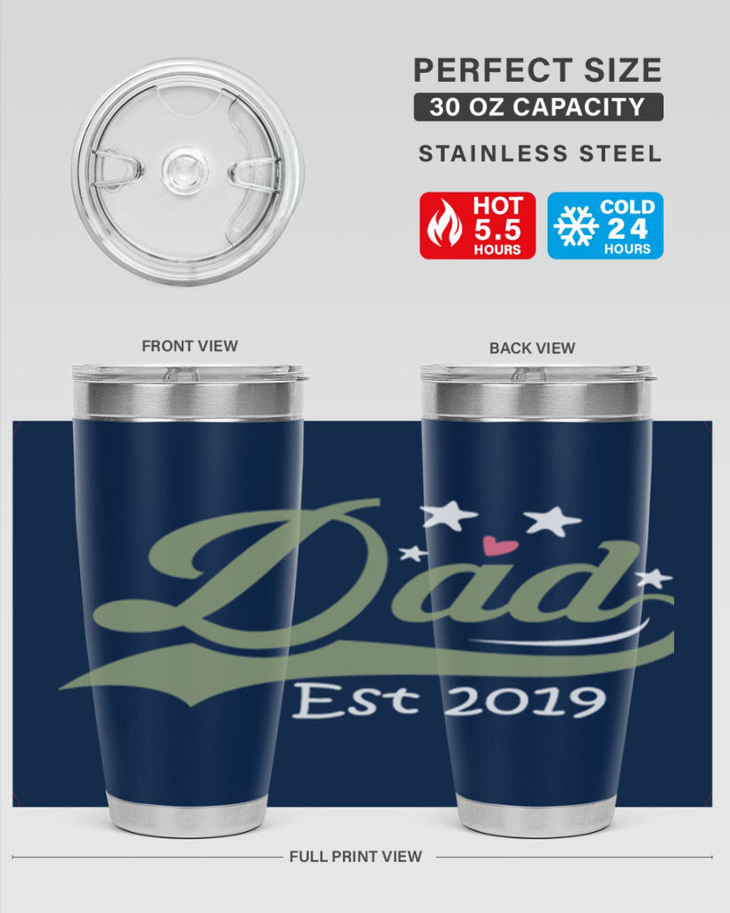 dad est 101#- fathers day- Tumbler