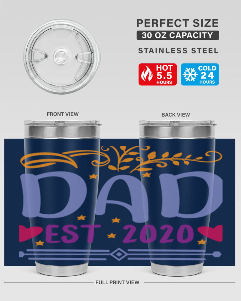 dad est 98#- fathers day- Tumbler