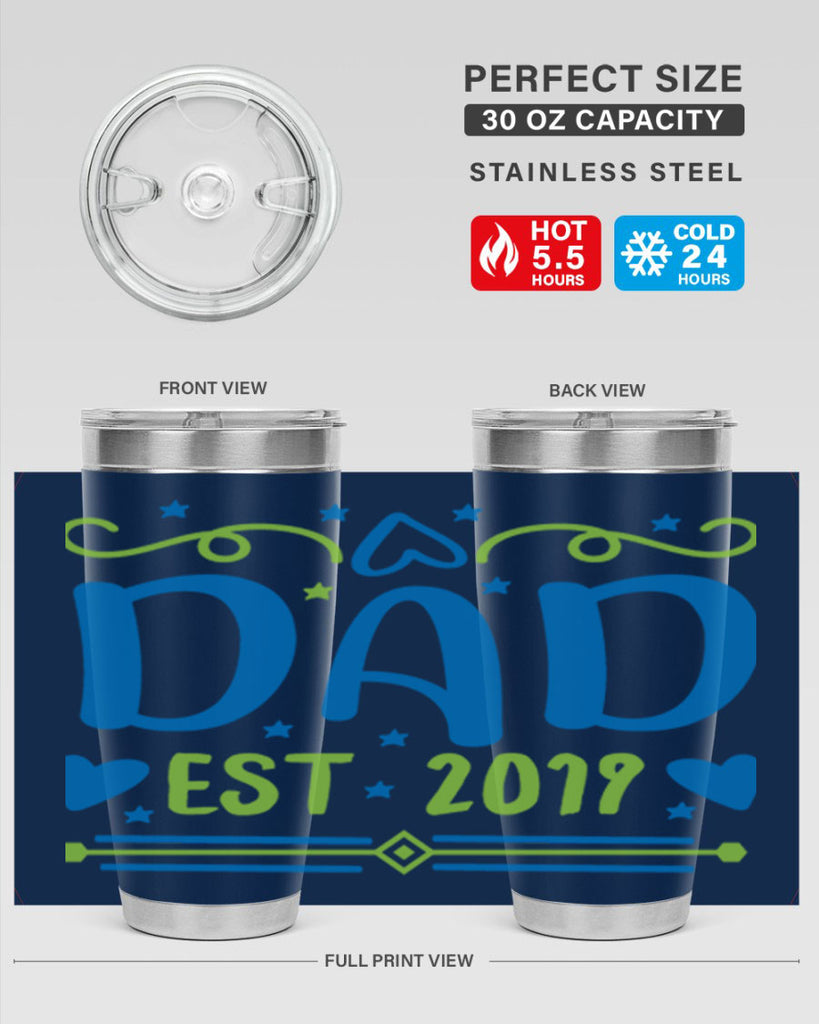 dad est 99#- fathers day- Tumbler