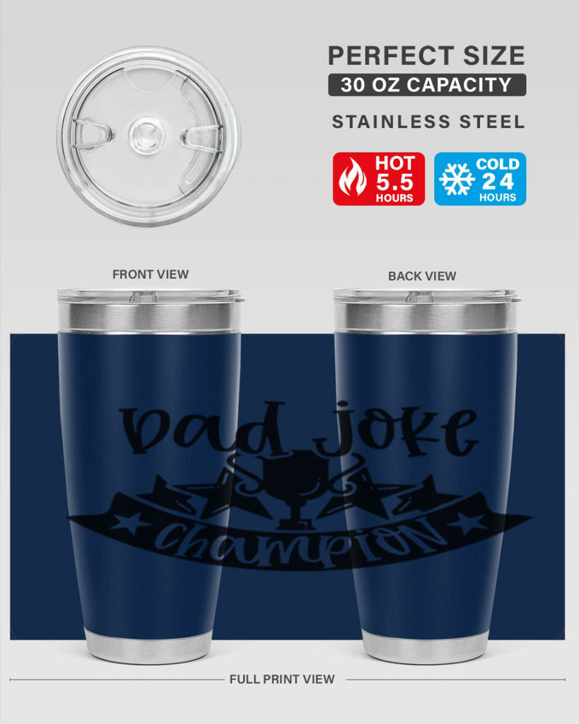 dad joke champion 66#- fathers day- Tumbler