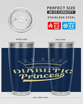 diabetic princess Style 42#- diabetes- Tumbler