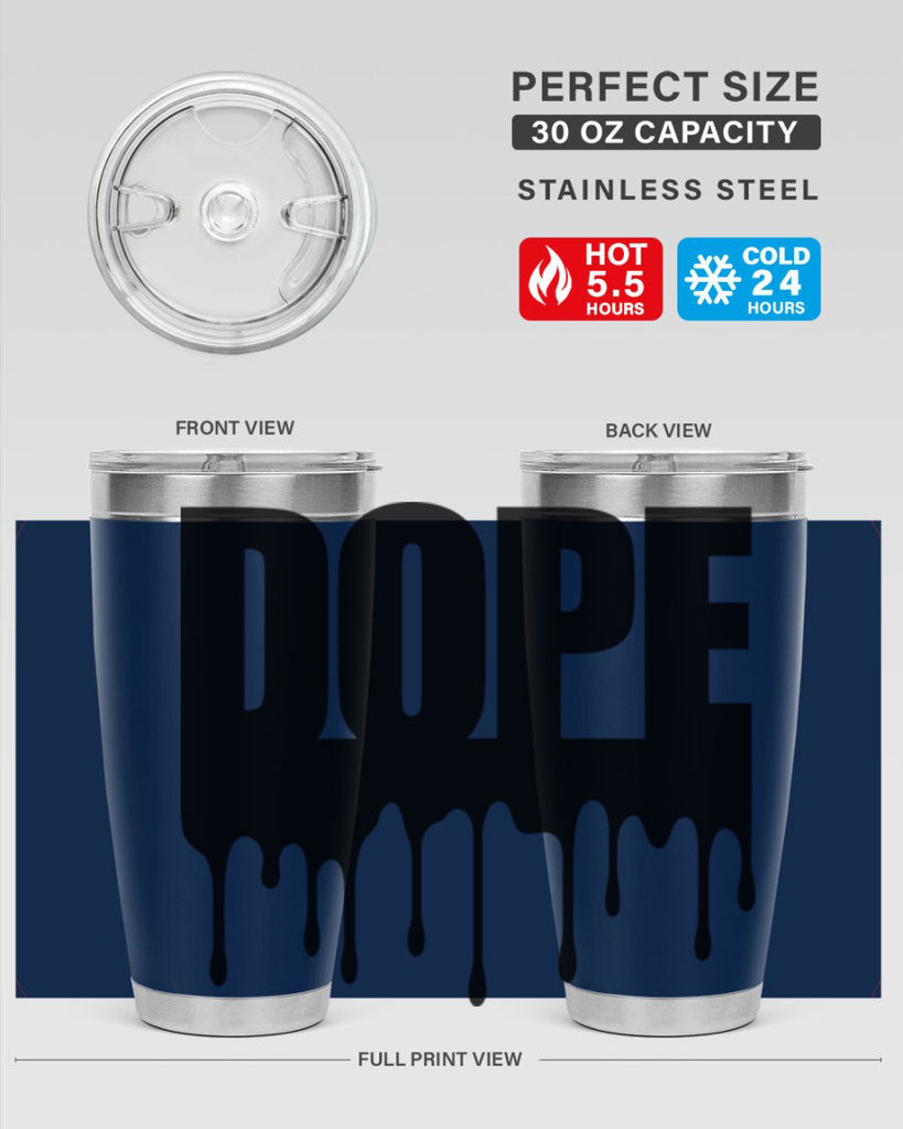 dope drip 166#- black words phrases- Cotton Tank