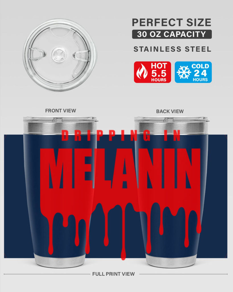 dripping in melanin 161#- black words phrases- Cotton Tank
