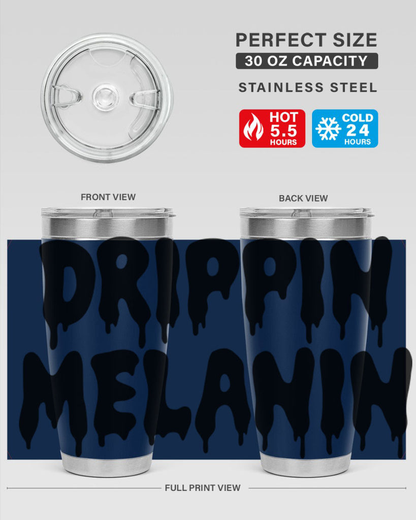 drippinmelanin  160#- black words phrases- Cotton Tank