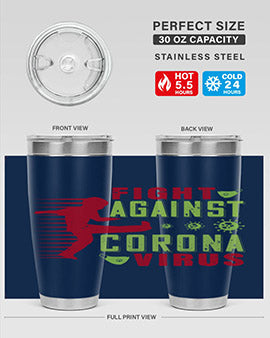 fight against corona virus Style 41#- corona virus- Tumbler