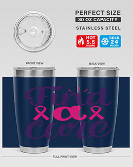 find a cure Style 12#- breast cancer- Tumbler
