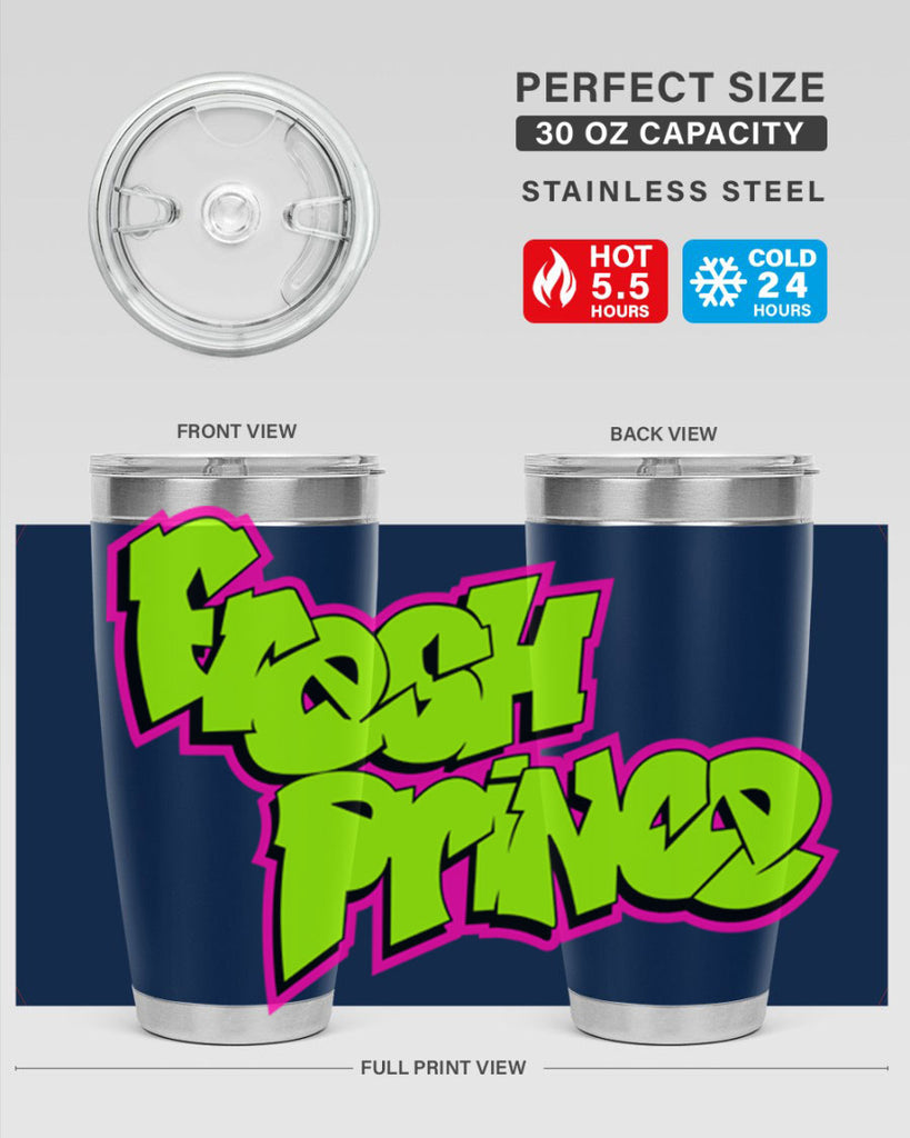 fresh prince 146#- black words phrases- Cotton Tank