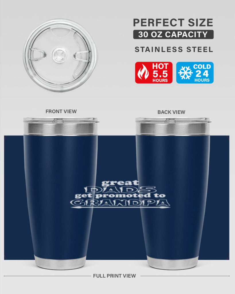 great dads get promoted to 10#- dad- Tumbler