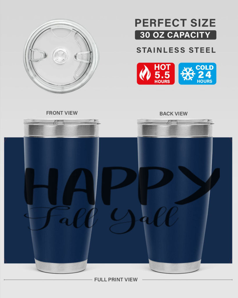 happy fall yall 230#- fall- Tumbler
