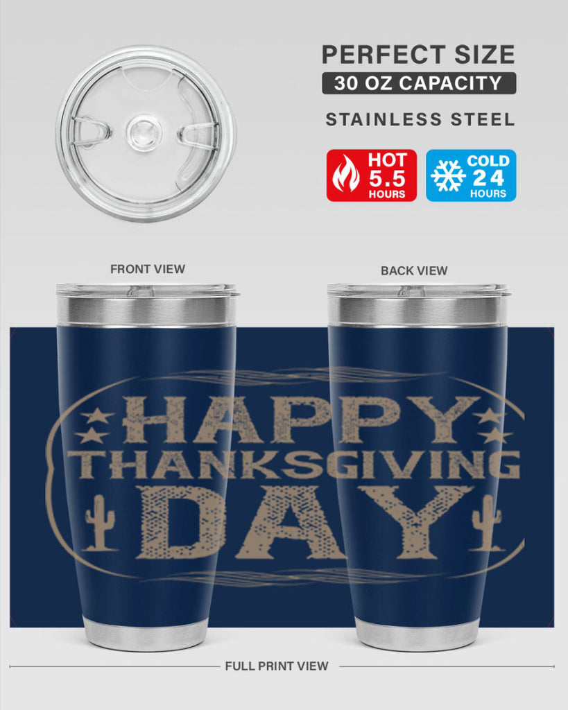 happy thanksgiving day 35#- thanksgiving- Tumbler