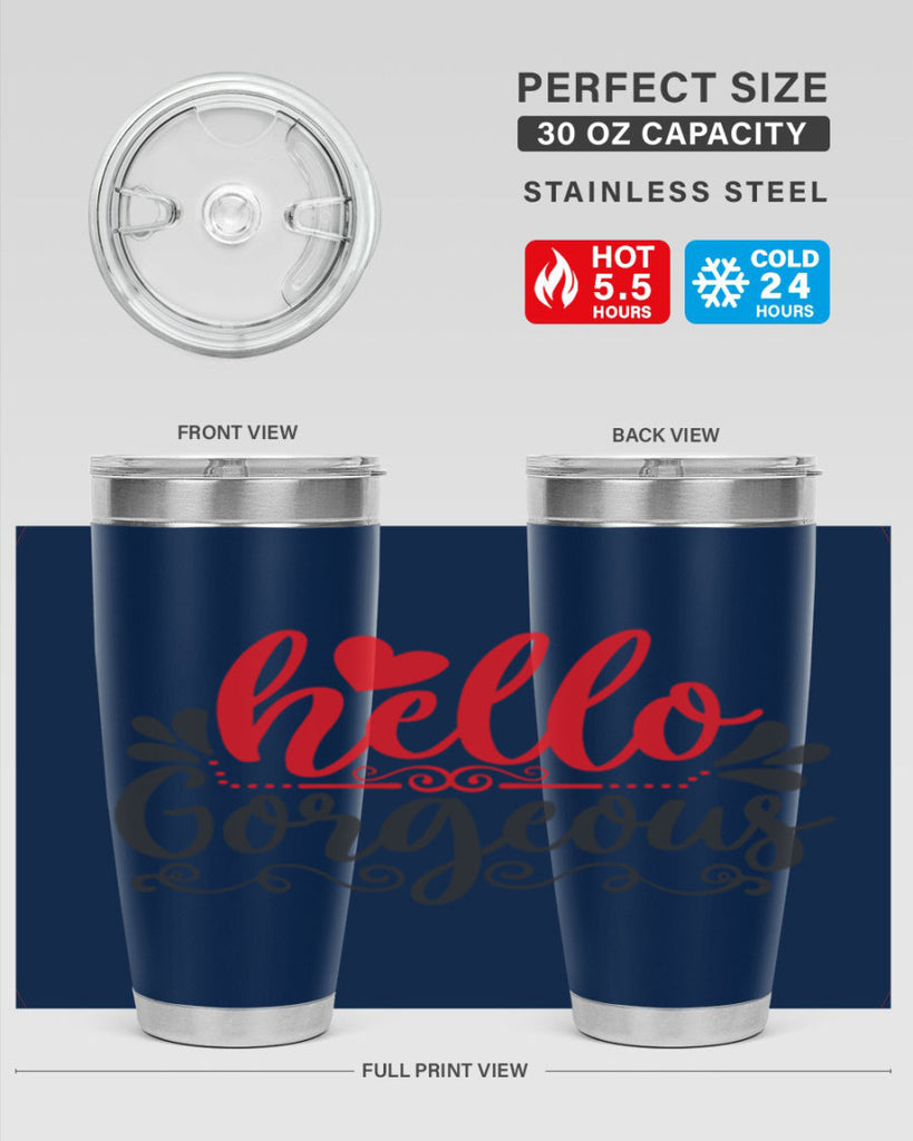 hello gorgeous Style 155#- make up- Tumbler