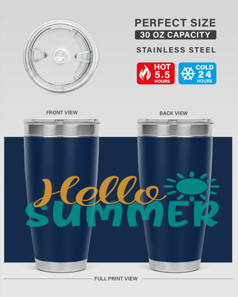 hello summer Style 98#- summer- Tumbler