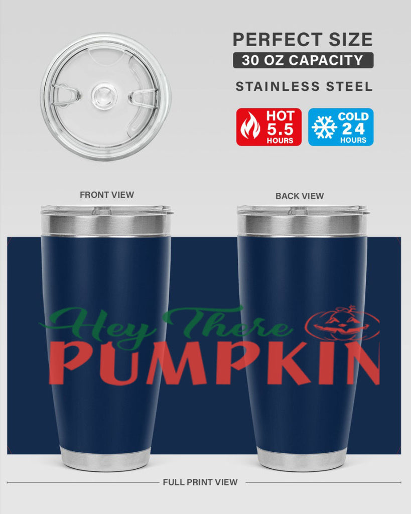hey there pumpkin 305#- fall- Tumbler