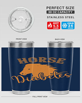 horse diabetes Style 34#- diabetes- Tumbler