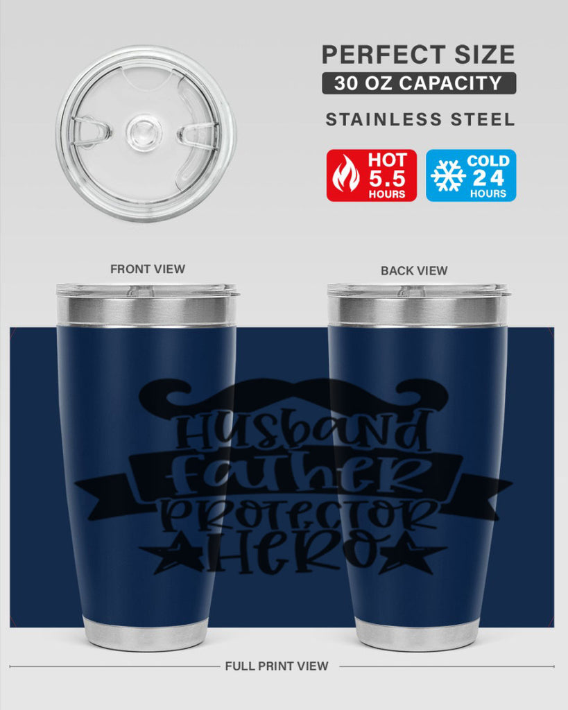 husband father protector hero 46#- fathers day- Tumbler