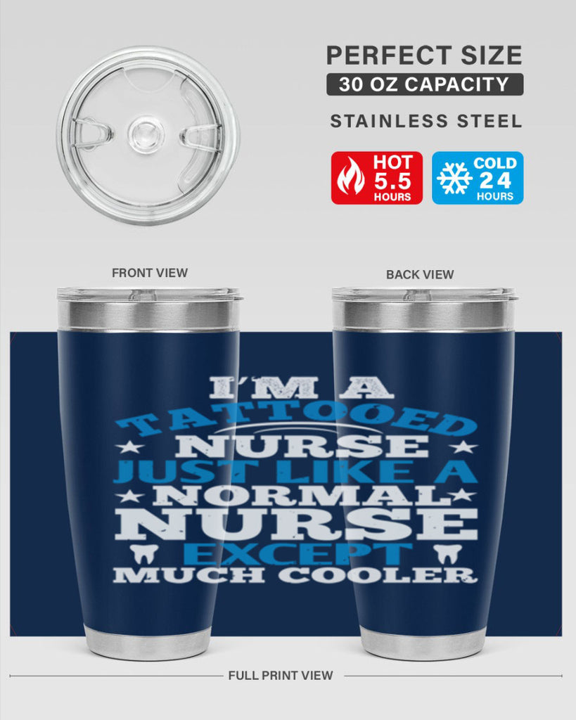 i am tattooed nurse just like a Style 337#- nurse- tumbler
