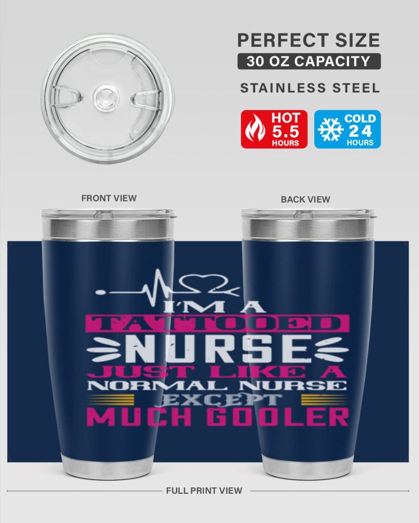 i am tattooed nurse just like a Style 340#- nurse- tumbler