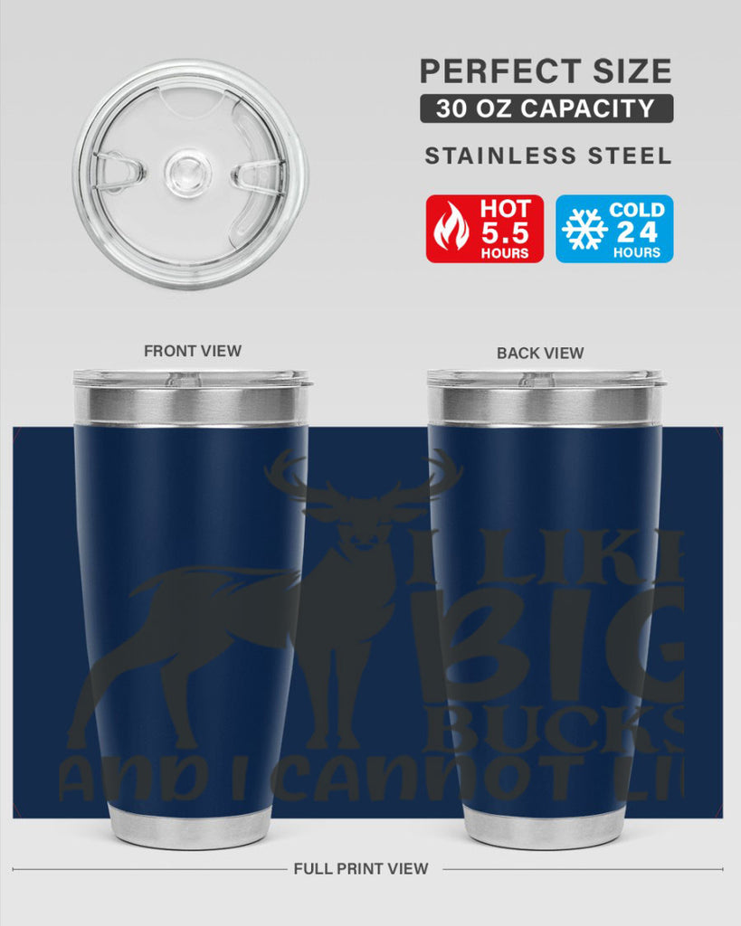 i like big bucks and i cannot lie 8#- hunting- Tumbler