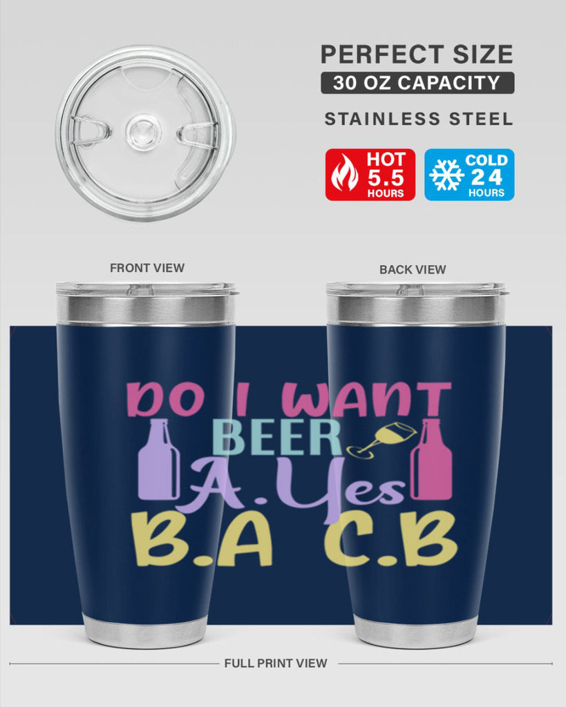 i want beer ayes ba cb 142#- beer- Tumbler