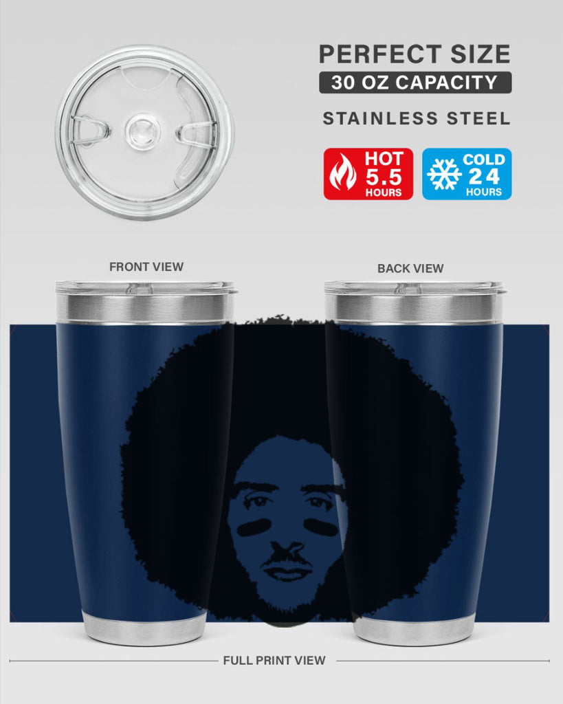kaepernick 23#- black men - boys- tumbler