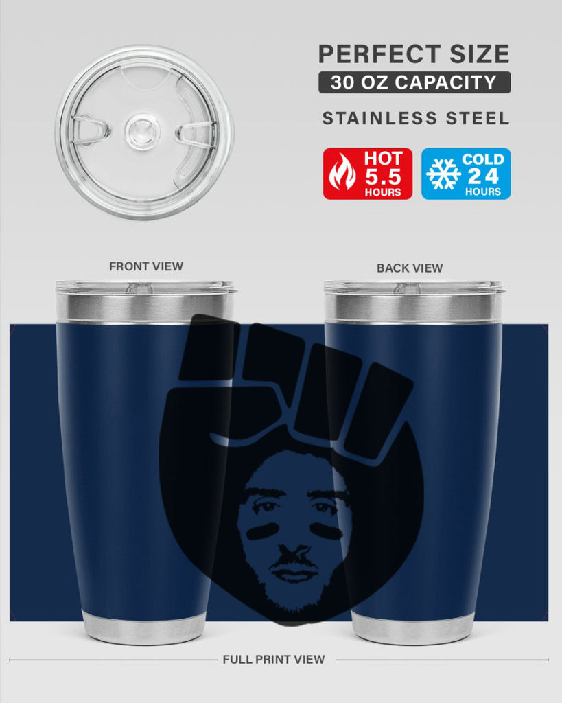 kaepernick fist hair 22#- black men - boys- tumbler
