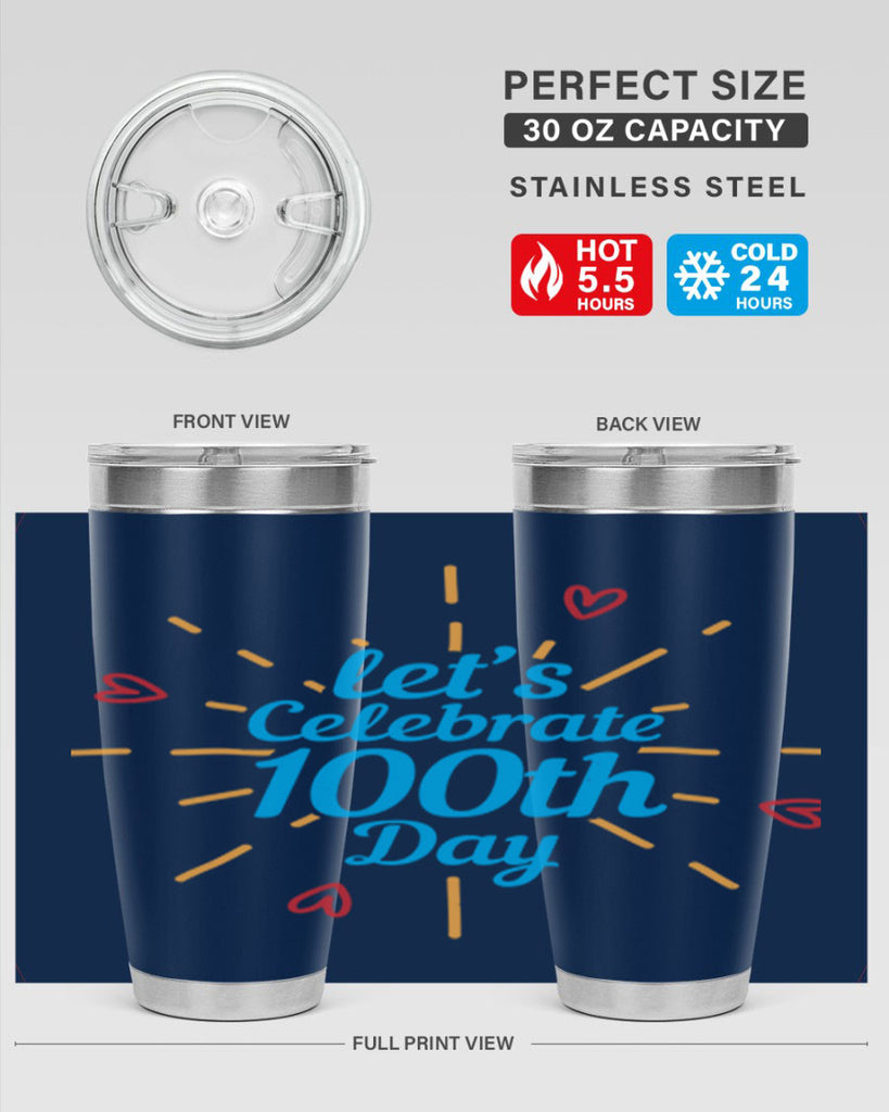 let's celebrate th day 6#- 100 days of school- Tumbler