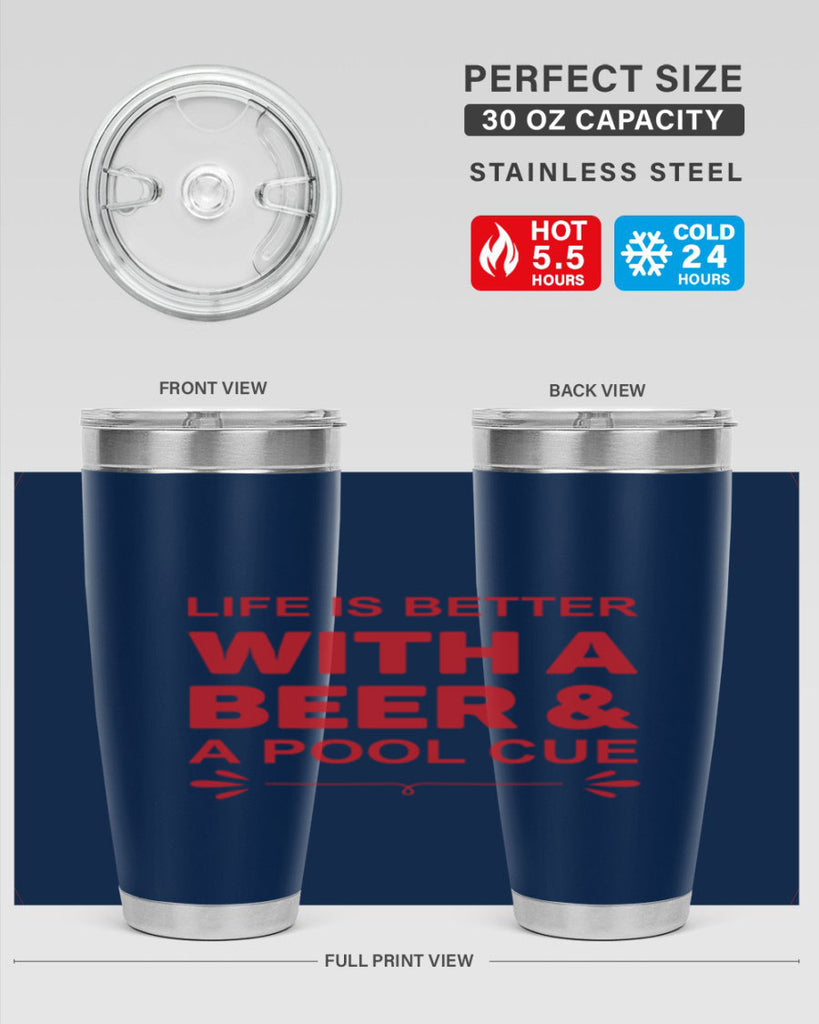 life is better 64#- beer- Tumbler