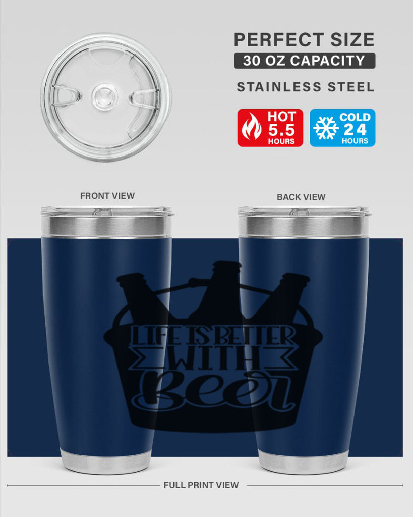 life is better with beer 27#- beer- Tumbler
