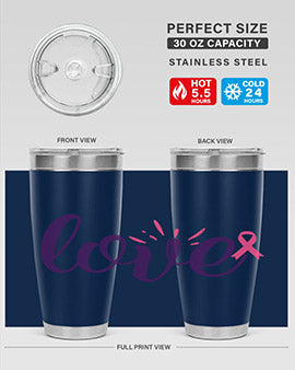 love Style 7#- breast cancer- Tumbler