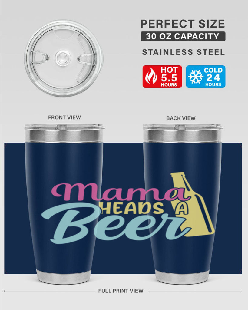 mama heads a beer 124#- beer- Tumbler