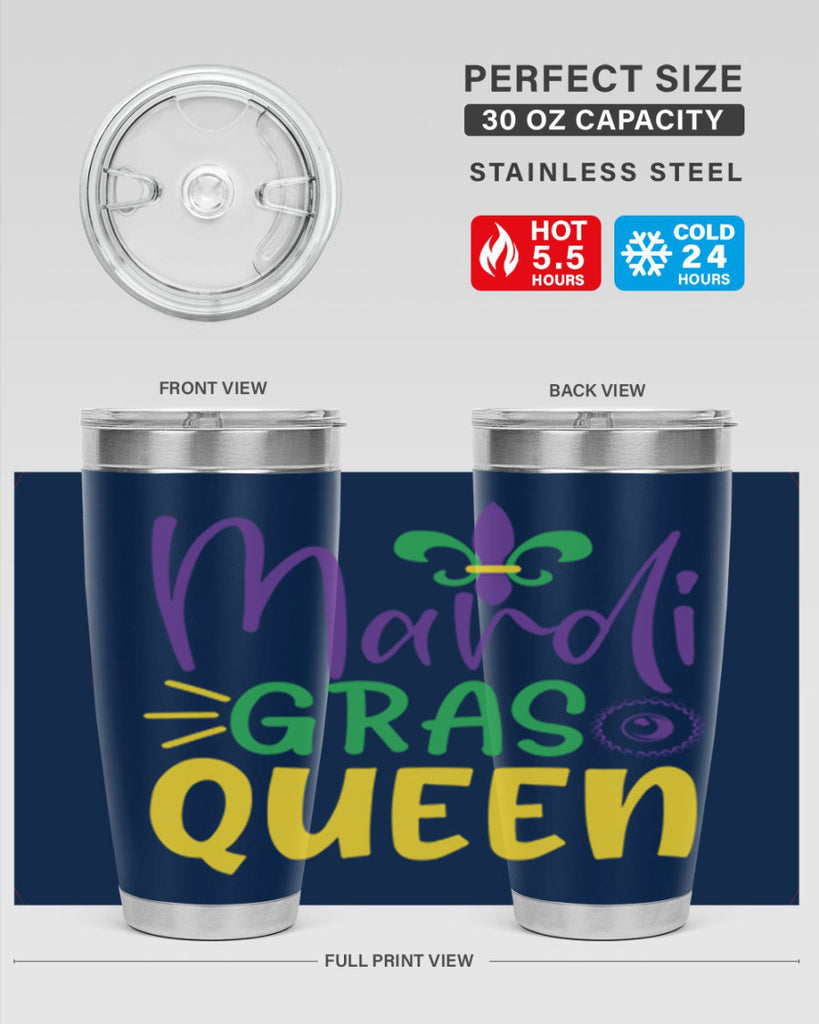 mardi gras queen 79#- mardi gras- Tumbler