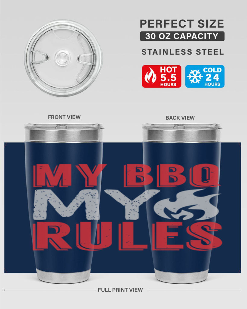 my bbq my rule 22#- bbq- Tumbler