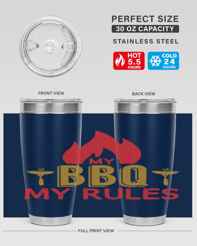 my bbq my ruless 21#- bbq- Tumbler