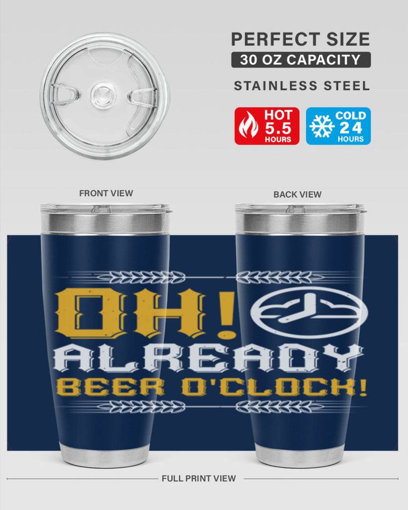 oh already beer oclock 54#- beer- Tumbler