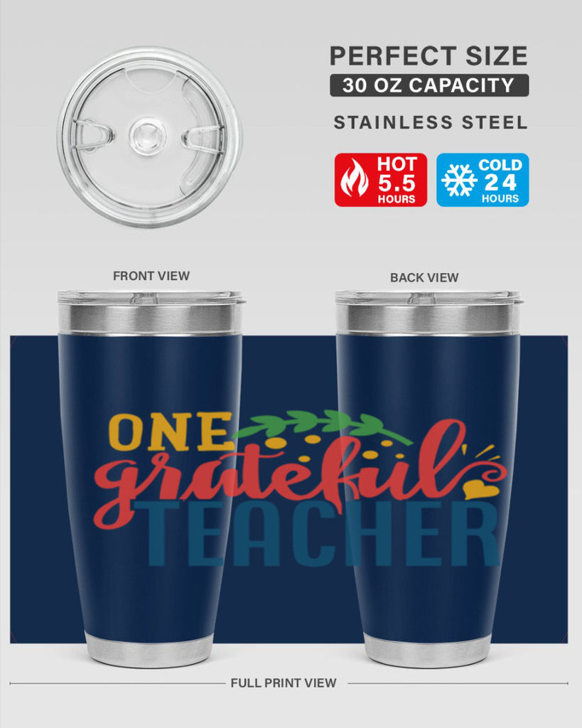 one grateful teacher Style 167#- teacher- tumbler