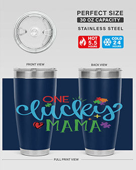 one lucky mama Style 33#- autism- Tumbler