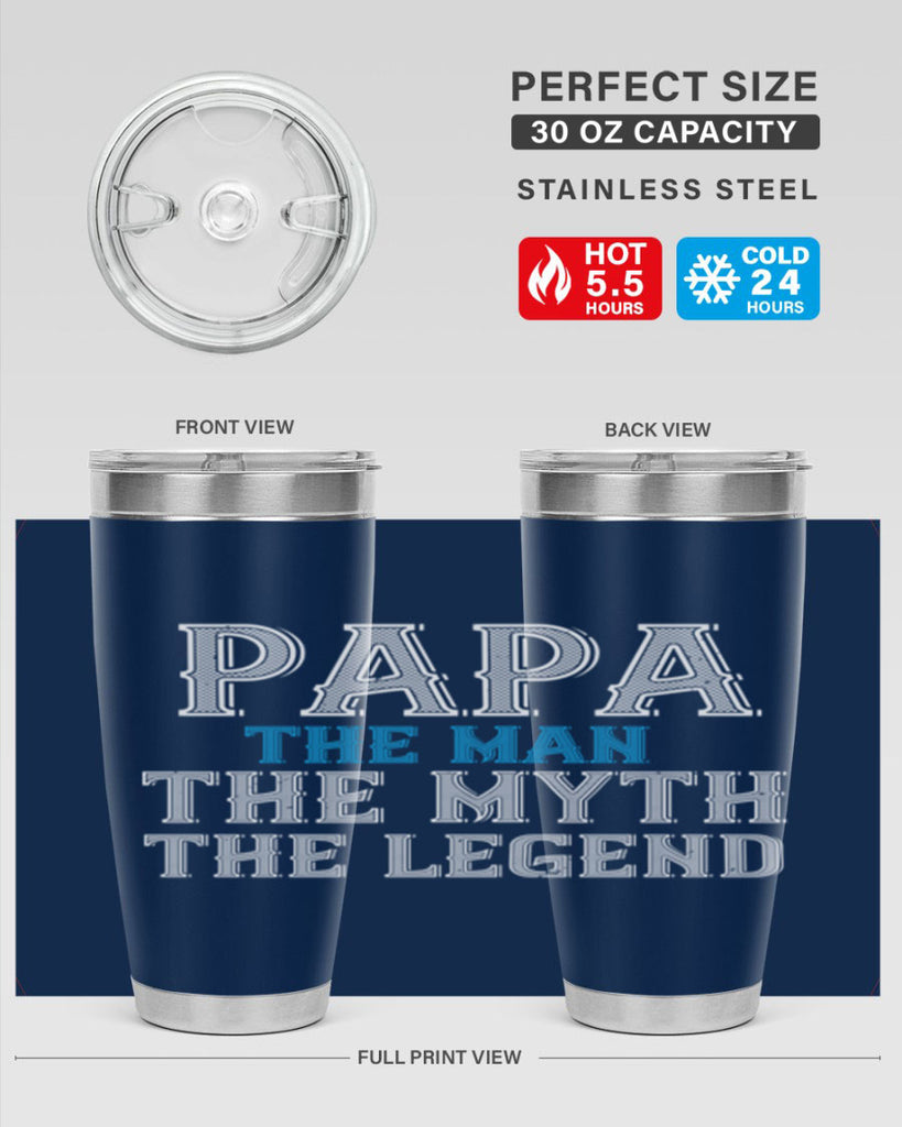 papa the man the myth the legend 15#- grandpa - papa- Tumbler