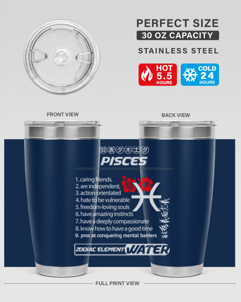 pisces 356#- zodiac- Tumbler