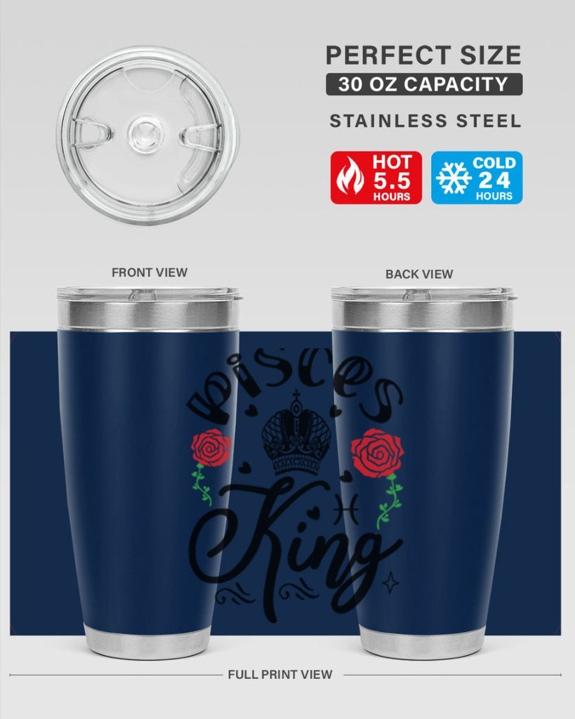 pisces king 375#- zodiac- Tumbler