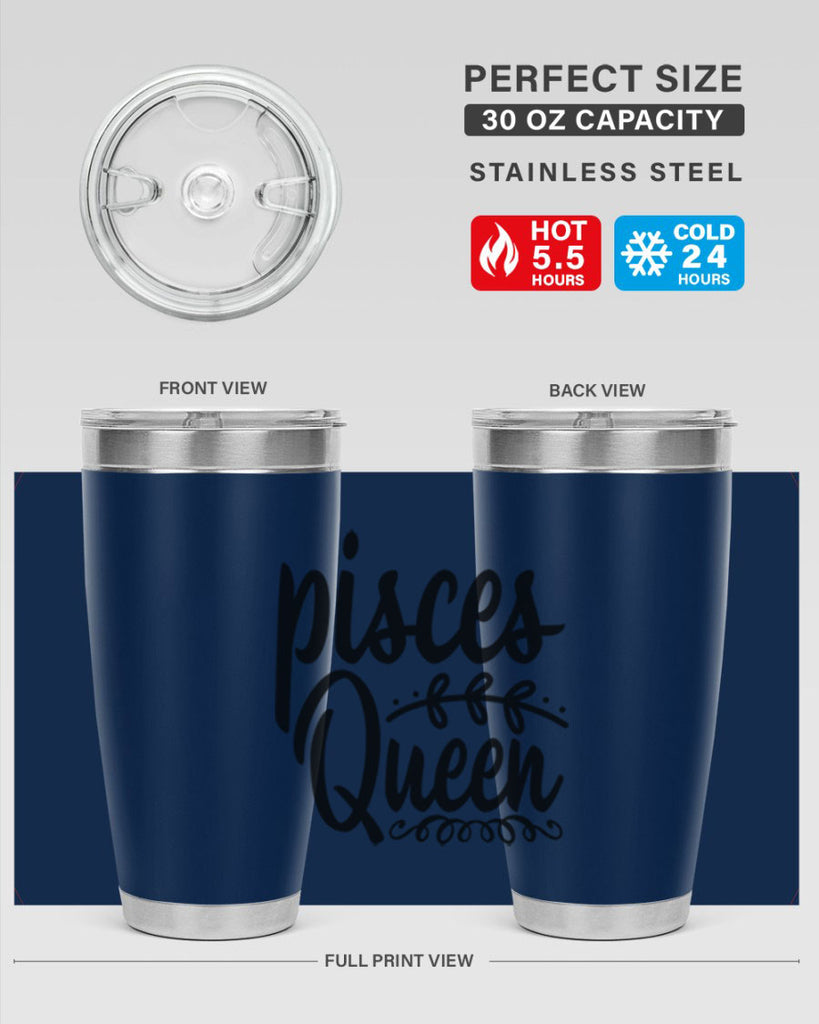 pisces queen 378#- zodiac- Tumbler