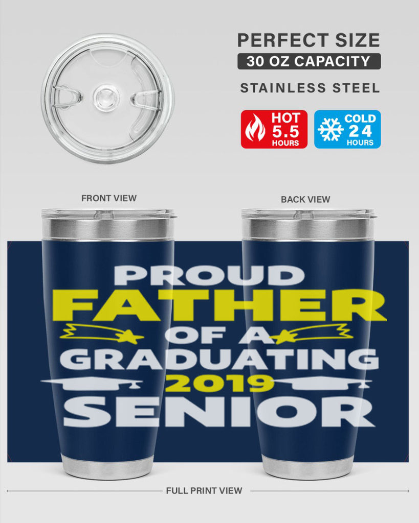 proud father of a graduating 264#- fathers day- Tumbler