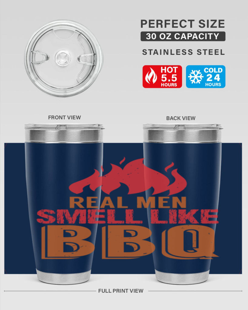 real men smell like bbq 16#- bbq- Tumbler