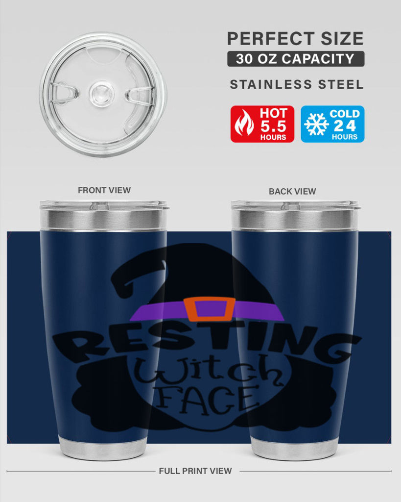 resting witch face 28#- halloween- Tumbler
