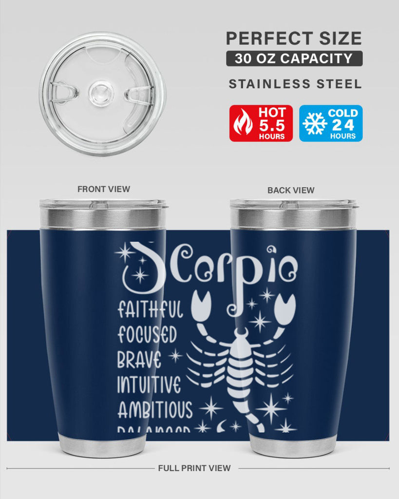 scorpio 435#- zodiac- Tumbler
