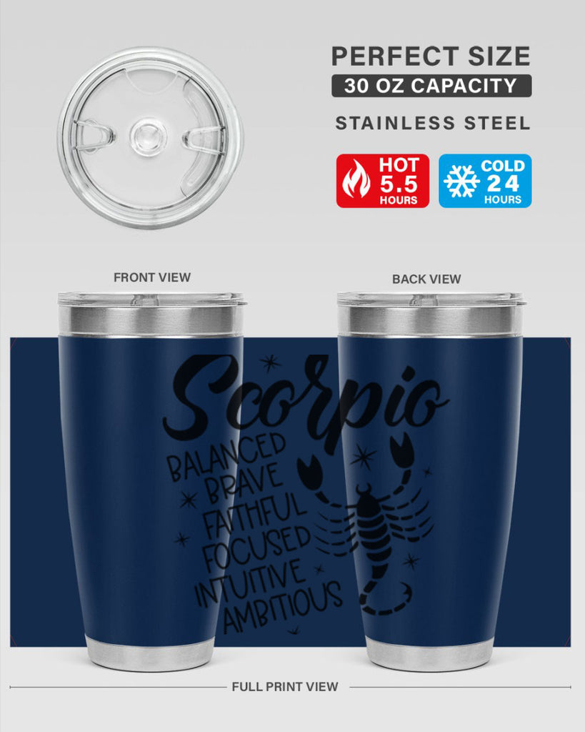 scorpio 436#- zodiac- Tumbler
