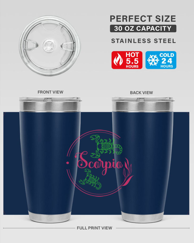 scorpio 437#- zodiac- Tumbler