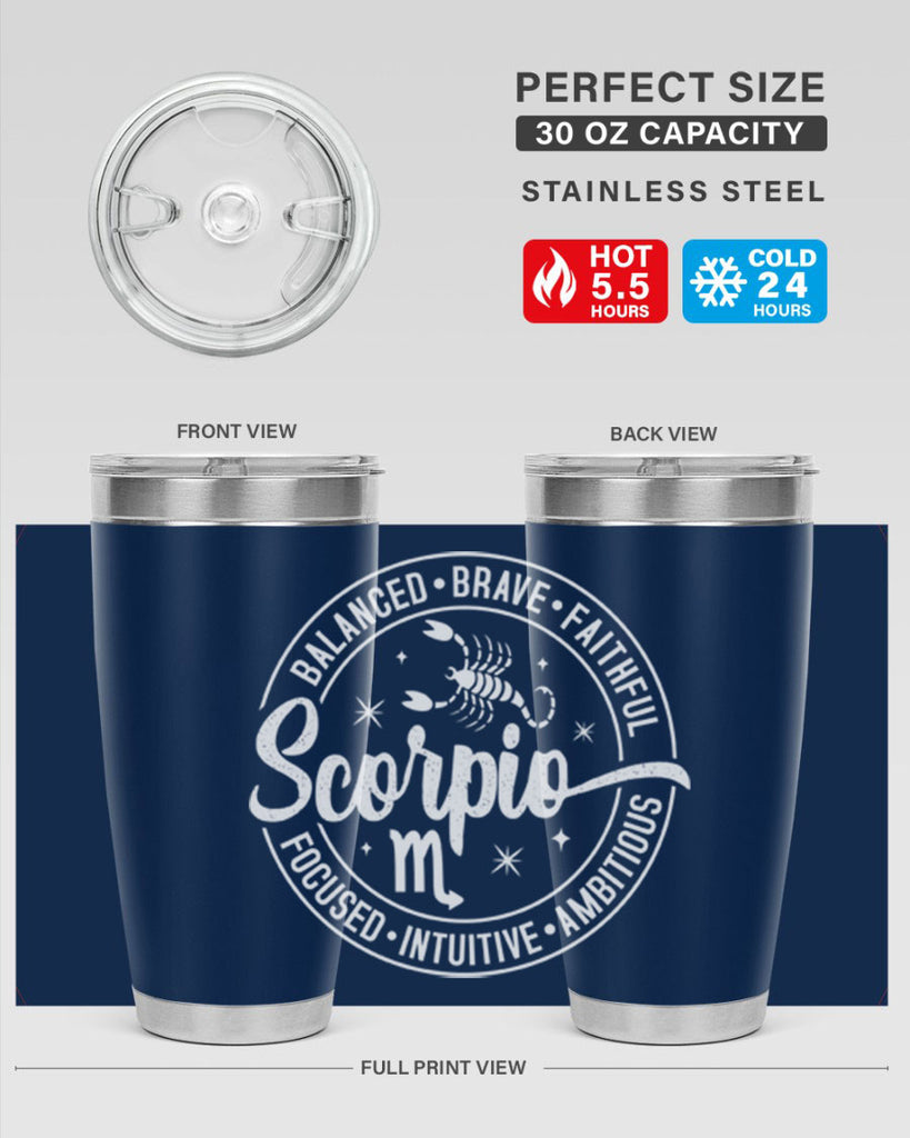 scorpio 439#- zodiac- Tumbler
