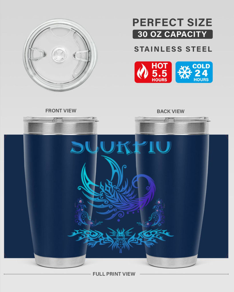 scorpio 449#- zodiac- Tumbler