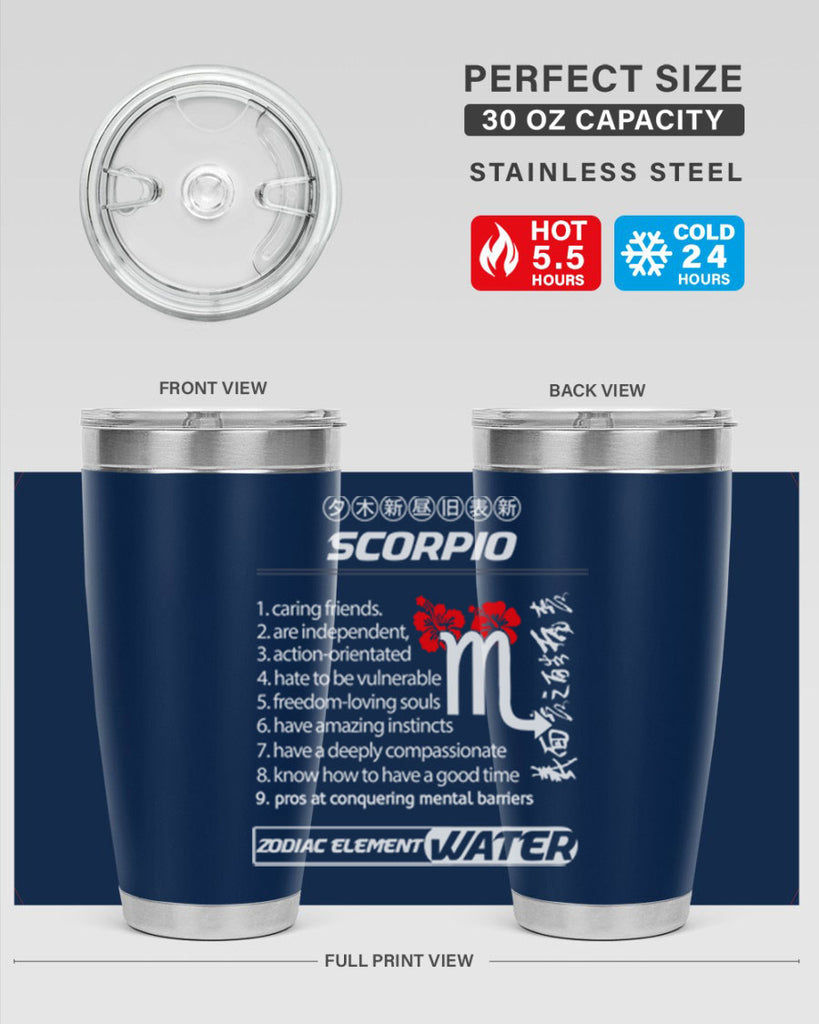 scorpio 456#- zodiac- Tumbler